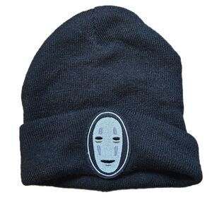 Studio Ghibli Spirted Away No Face Black Cuff Beanie One Size Fits Most